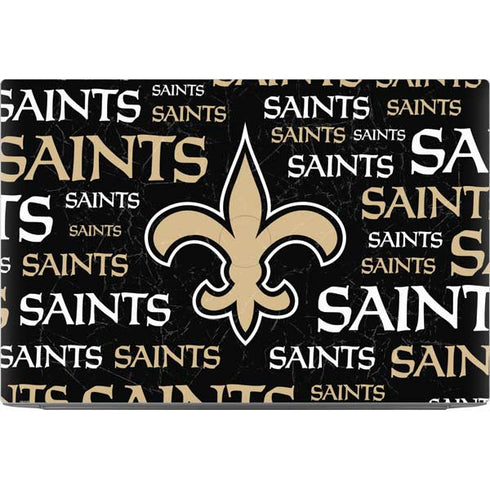 NFL New Orleans Saints Black Blast Dell XPS Skin